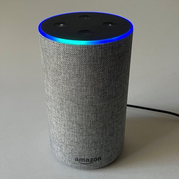 Amazon Echo 2nd Generation Smart Speaker Alexa with Power Cord Gray - Picture 7 of 7